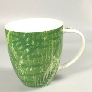 Starbucks tropical coffee mug botanical fern leave